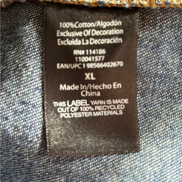 FRYE NWOT Women’s Denim Button Front Dress - Picture 8 of 8